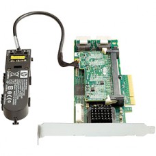 HP Smart Array P410 / 512 MB with Flash BWC Controller RAID 011+055+0 (8 link: 2 int (SFF8087) ports SAS) PCI-E x8 incl. h / h   f / h. Brckts replace 462864-B21