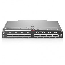 HP StorageWorks 6Gb SAS Blade Switch to communicate with P2000sa (8 external SFF8088 ports) Single switch