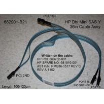 HP Double Mini SAS Y 36in Cable Assembly
