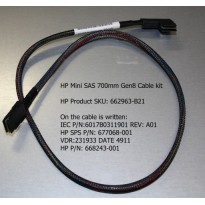 HP Mini SAS 700mm Gen8 Cable Kit (for P222 SA Controller LFF-models DL160Gen8 only)